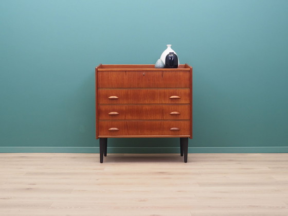 Image 1 of Teak Dressing Table, Scandinavian Design, 1960S, Manufactured By Sw Finland