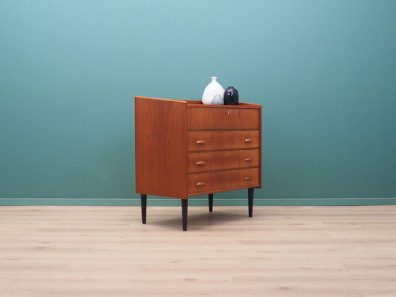 Image 1 of Teak Dressing Table, Scandinavian Design, 1960S, Manufactured By Sw Finland