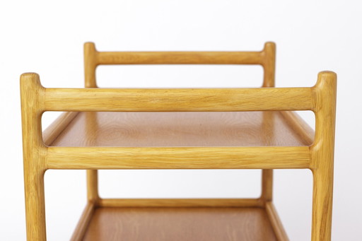 Vintage Serving Trolley Oak 1970S Danish