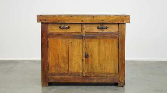 Image 1 of Dresser With 2 Drawers, 2 Doors And A Working Lock