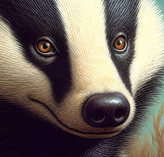 Image 1 of Paul Megens - Banner 'The Fox And The Badger'