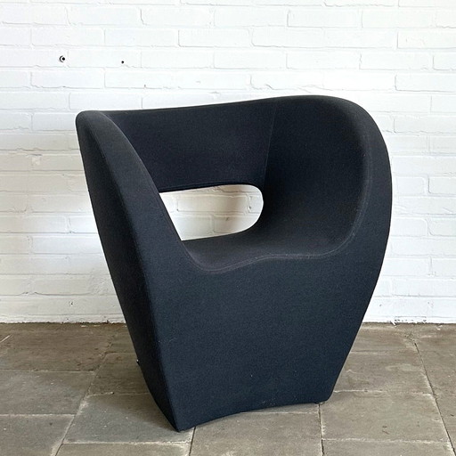 Moroso Little Albert Armchair, Iconic Design by Ron Arad in Black