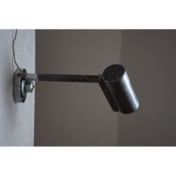 Image 1 of Lampada modernista vintage in metallo cromato di Jean Boris Lacroix, 1930