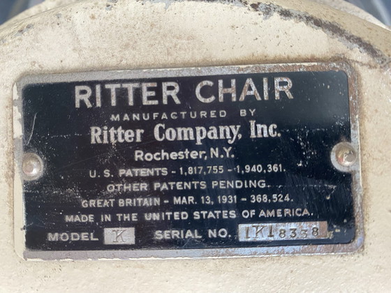 Image 1 of Antique Ritter Dental Chair Model K Series No. K 8338