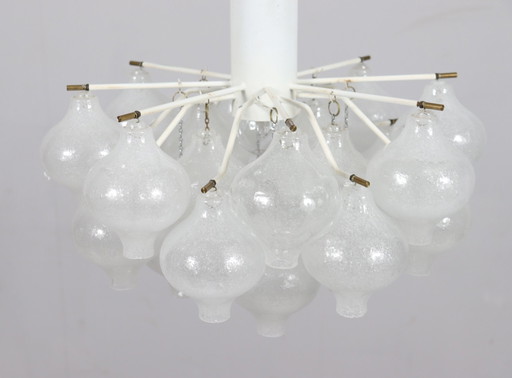 J. T. Kalmar. Ceiling lamp/pendant light, model: Tulipan, Austria, 1960s