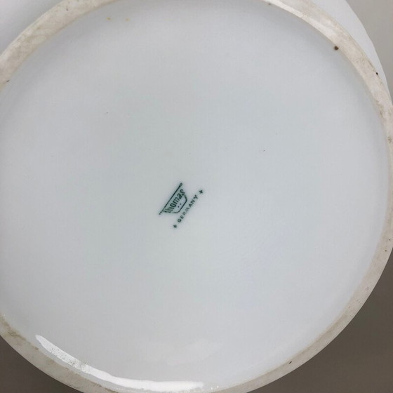 Image 1 of Vintage white porcelain Op Art vase by Richard Scharrer for Thomas, Germany 1970