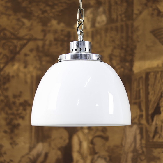 Image 1 of Art Deco Opaline Pendant Lamp