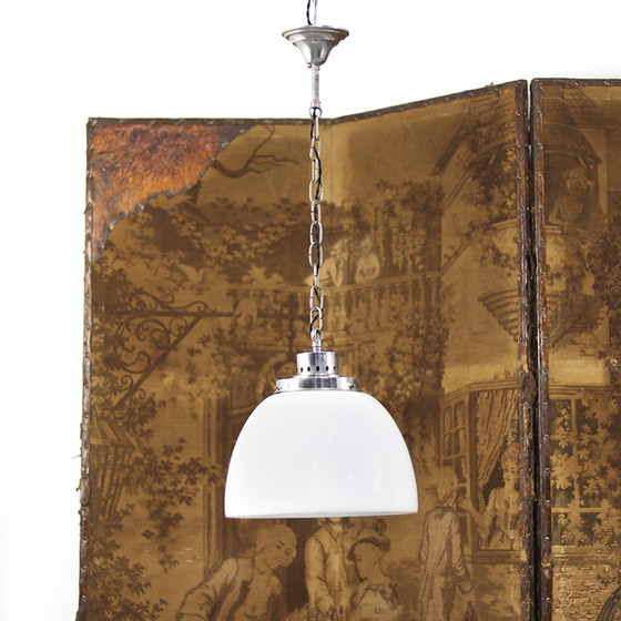 Image 1 of Art Deco Opaline Pendant Lamp