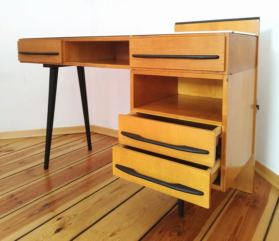 Image 1 of Console, Desk Designed By M. Pozar, Up Zavody, Czechoslovakia