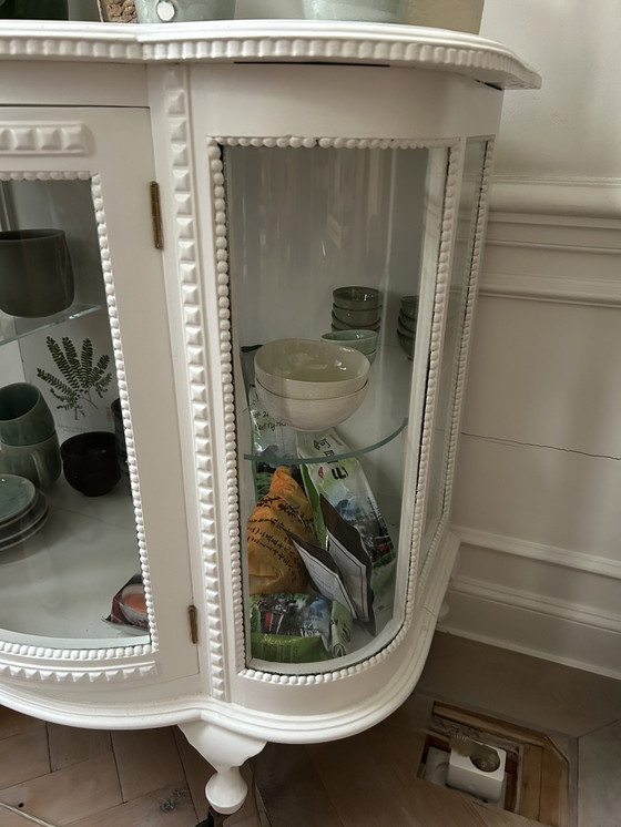 Image 1 of Tea Cabinet On Brass Wheels Professionally Refurbished