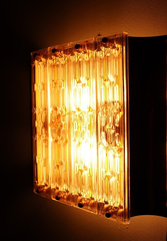 Image 1 of Hollywood Regency wall lamps/wall lights, Murano glass, 1970s, Germany