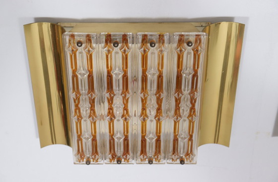 Image 1 of Hollywood Regency wall lamps/wall lights, Murano glass, 1970s, Germany