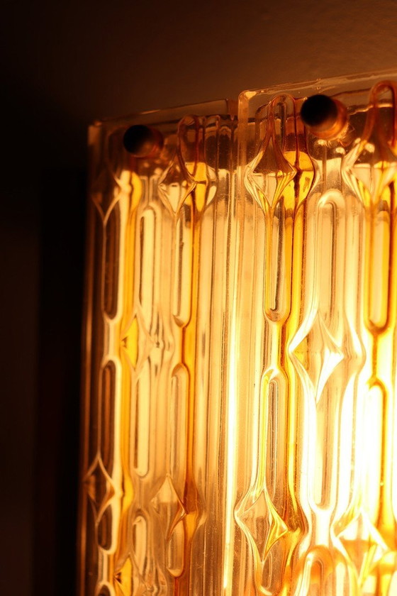 Image 1 of Hollywood Regency wall lamps/wall lights, Murano glass, 1970s, Germany