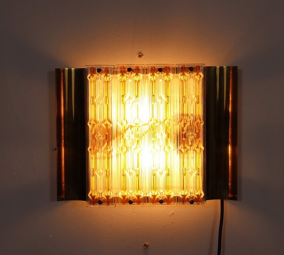 Image 1 of Hollywood Regency wall lamps/wall lights, Murano glass, 1970s, Germany