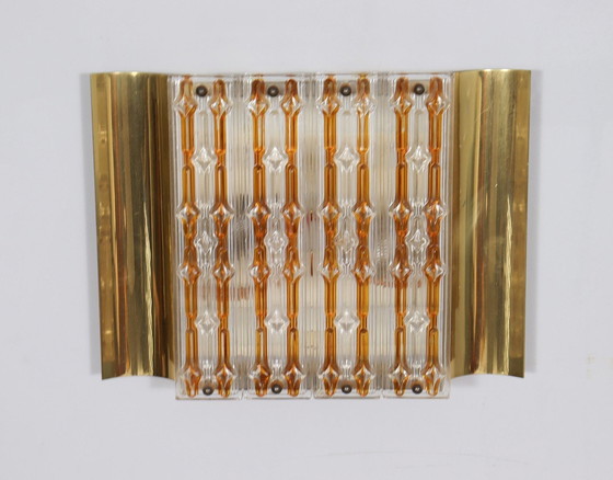 Image 1 of Hollywood Regency wall lamps/wall lights, Murano glass, 1970s, Germany