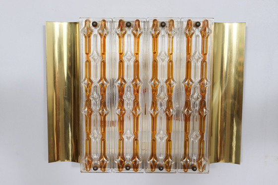 Image 1 of Hollywood Regency wall lamps/wall lights, Murano glass, 1970s, Germany