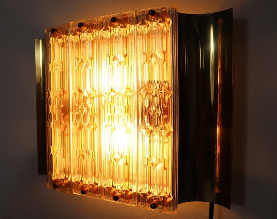 Image 1 of Hollywood Regency wall lamps/wall lights, Murano glass, 1970s, Germany