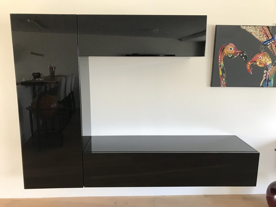 Image 1 of Pescarollo Italian design high gloss lacquer wall unit