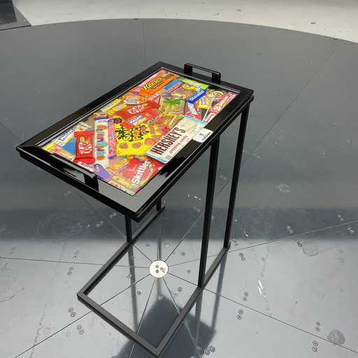 Art By Screamer Epoxy Candy Side Table