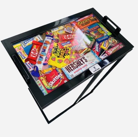 Image 1 of Art By Screamer Epoxy Candy Side Table