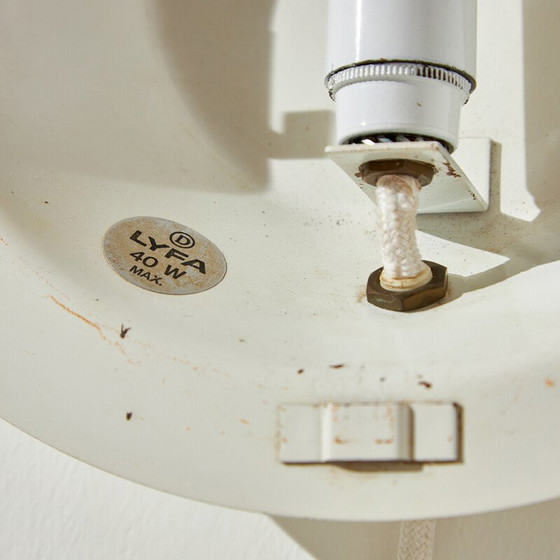 Image 1 of Vintage "Påfugl" metal wall lamp by Bent Karlby for Lyfa, 1970