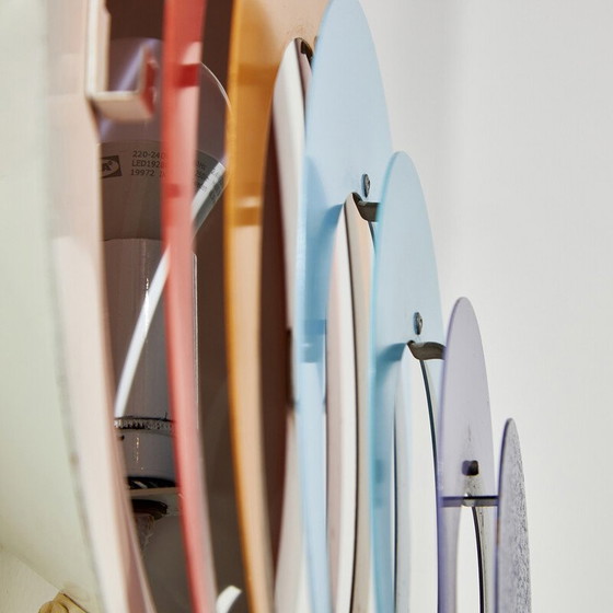 Image 1 of Vintage "Påfugl" metal wall lamp by Bent Karlby for Lyfa, 1970