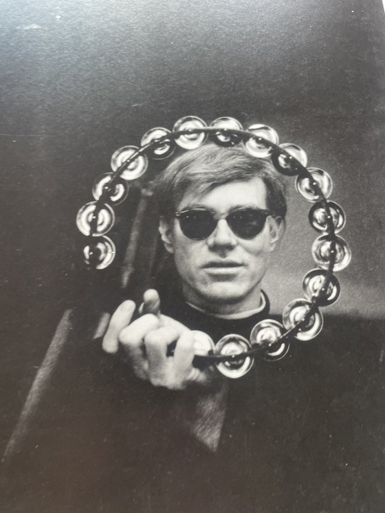 Image 1 of Nat Finkelstein (1933-2009), Andy Warhol Double Tambourine, 1966,  copyright Estate of Nat Finkelstein, Printed in Holland/No 32