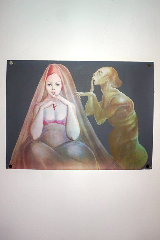 Leonor Fini * 'The Voice Of Evil' * 'La Voix Du Mal' * 1976 * Signed