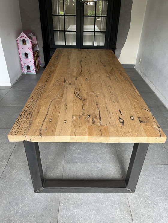 Image 1 of Modern Oak Dining Table