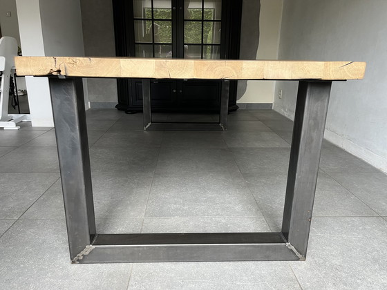 Image 1 of Modern Oak Dining Table