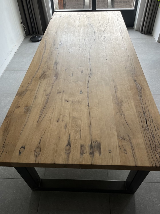 Image 1 of Modern Oak Dining Table