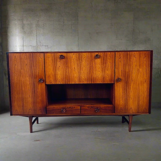 Image 1 of Rosewood Highboard Fristho 1960