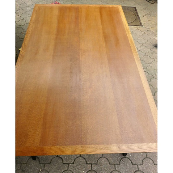 Image 1 of Tavolo vintage in legno di olmo con gambe a compasso, 1960