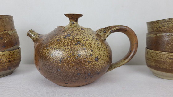 Image 1 of Stoneware Tea Service By Charles Gaudry, 1960S