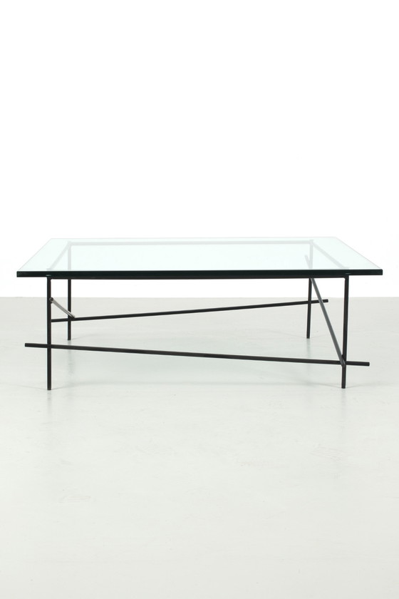 Image 1 of Vintage glass coffee table