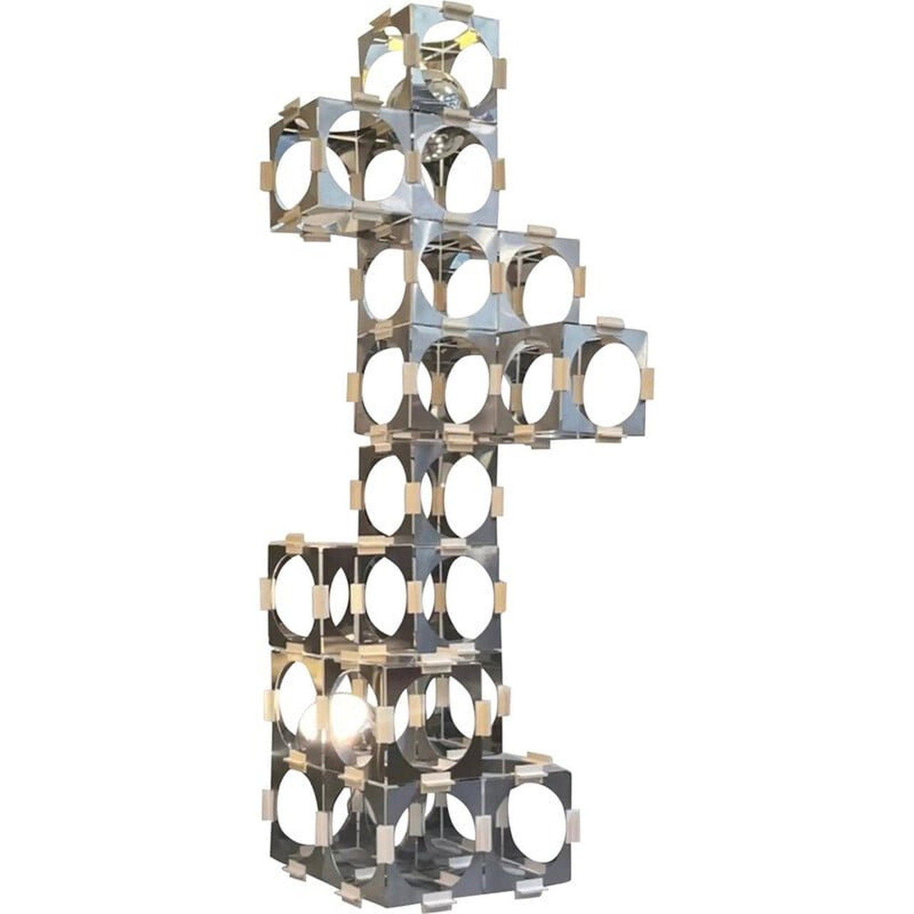 Vintage Skyscrapper floor lamp by Luigi Argenta for Reggiani Italy 1970s