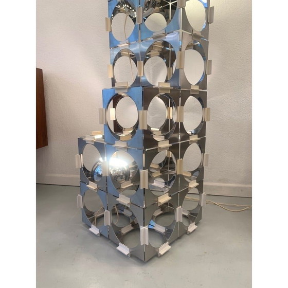 Image 1 of Vintage Skyscrapper floor lamp by Luigi Argenta for Reggiani, Italy 1970s
