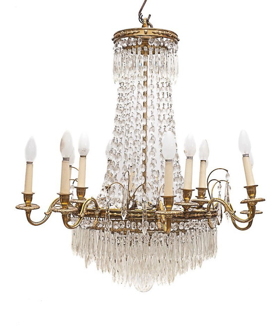 Image 1 of 16-light hot-air balloon chandelier