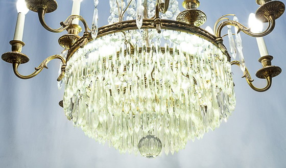 Image 1 of 16-light hot-air balloon chandelier