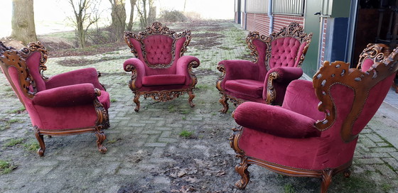 Image 1 of 4x Baroque Armchairs