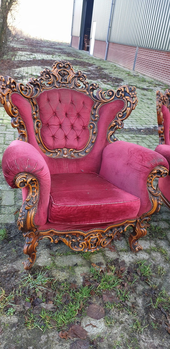 Image 1 of 4x Baroque Armchairs