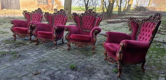 Image 1 of 4x Baroque Armchairs