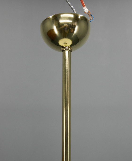 Image 1 of Bauhaus Brass Chandelier By Franta Anyz, 1930, Restored