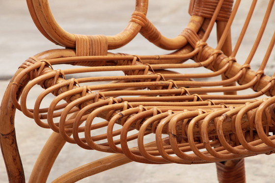 Image 1 of Fauteuils vintage en bambou italien, 1960