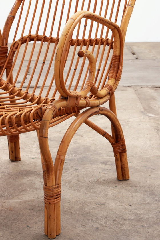 Image 1 of Vintage Italian Bamboo armchairs,1960