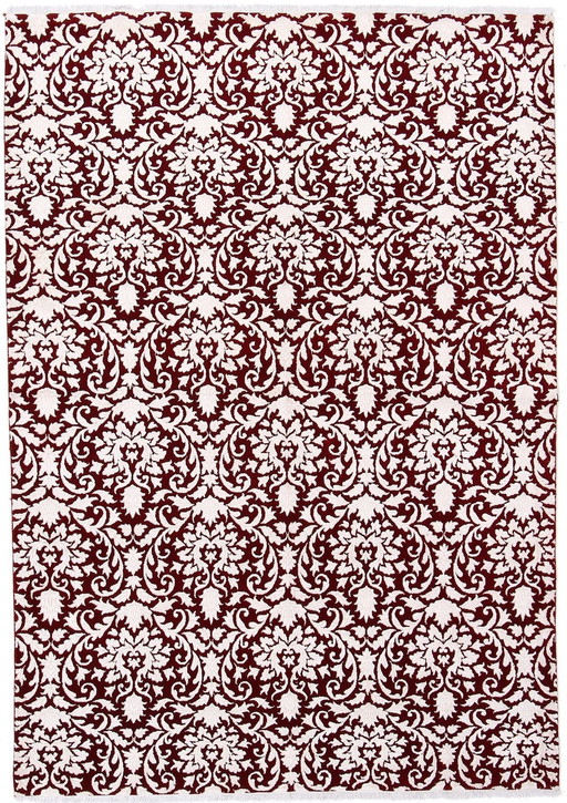 Alfombra Tabriz de lana y seda con diseño contemporáneo: magníficos detalles de seda