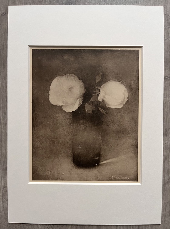 Image 1 of Jan Mankes 1889-1920 / Heliogravure Peonies In Vase 1923