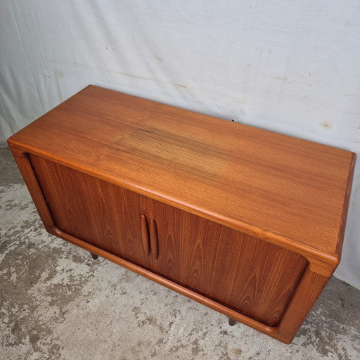 Dyrlund Vintage 60s Danish Teak Sideboard Tambour Doors