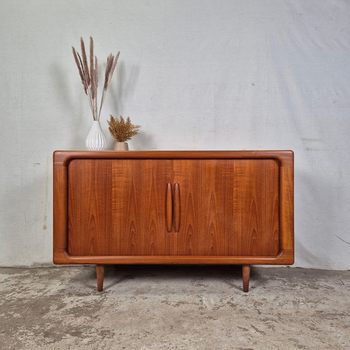 Dyrlund Vintage 60s Danish Teak Sideboard Tambour Doors
