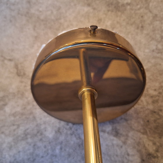 Image 1 of 10X Staff Original 1970s Double Ball Wall Lamps Gold-plated